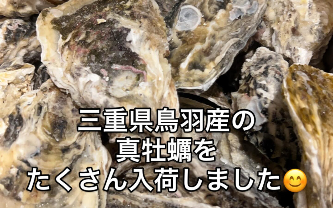 真牡蠣をたくさん入荷しましたので焼き牡蠣にしてお召し上がりく
