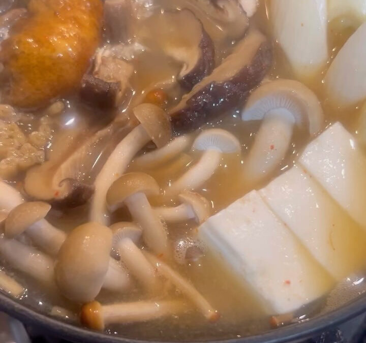 昨年の冬好評だったキノコ鍋