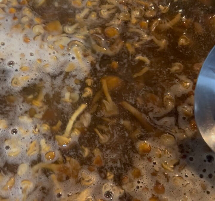 キノコ鍋には使えない少し小さめのなめこをふんだんに使ったなめ