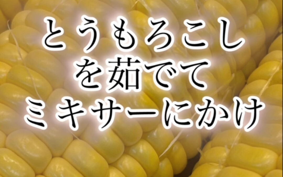 夏の野菜を中心に冷たいスープが山田家夏のお通し